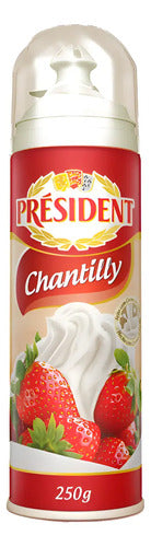 Creme Chantilly Spray Président Baunilha Frasco 250g