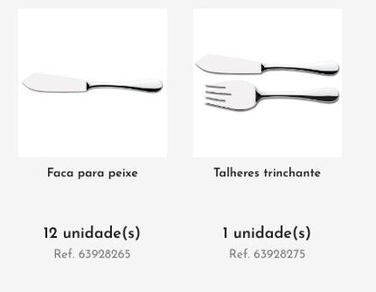 Conjunto Talheres De Prata 130 Peças 66928875 Tramontina Design Collection