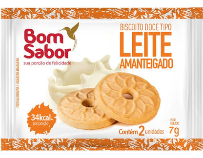Biscoito 100 Un + 30 Geleia Saches Bom Sabor