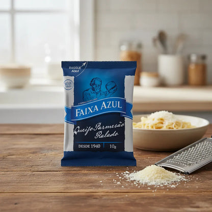 Queijo Ralado Parmesão Faixa Azul 50 Sachês 10g