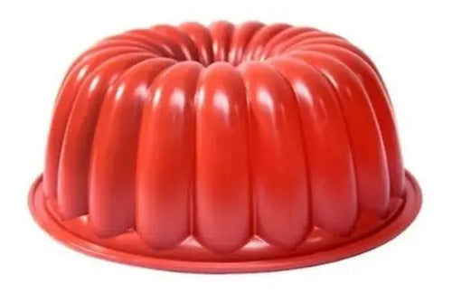 Forma De Silicone Moranga Cimapi 21,5x9 Cm Vermelho