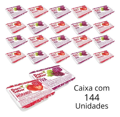 Geleia Diet Morango e Uva  Mista Sache Blister 15g Cx 144 un