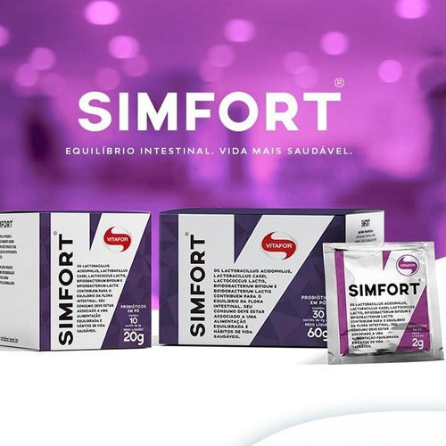 Probiotico Simfort Vitafor Lactobacilos Sache 2g Natural