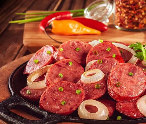 Linguiça Tipo Calabresa Cozida e Defumada Pacote com 2,5kg