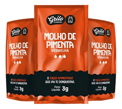 Molho  Pimenta Sache 0.3 Ml Grilo Caixa 200 Un Food Service