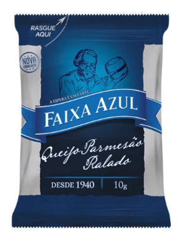 Faixa Azul Queijo Parmesão Ralado Sache 100 Unidades De 10g