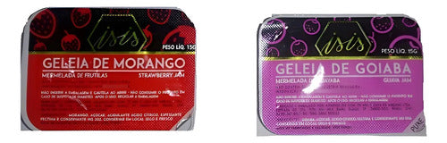 Geleia Blister Sache Isis 10g Morango E Goiaba 144 Unidades