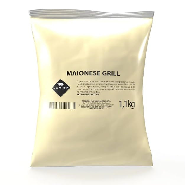 Maionese Grill Junior Food Service Refil Pouch - 1,1kg