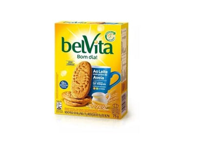 Biscoito Belvita Ao Leite Com Aveia Com 15 Caixinhas De 75g