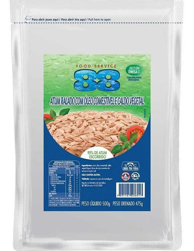 Atum Ralado ao Óleo Food Service 88 — Sachê de 500 g
