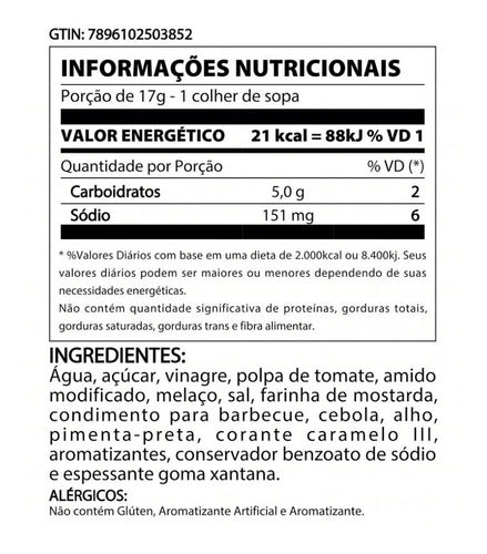 Molho Barbecue Bbq Heinz Bag 2kg
