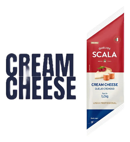 Cream Cheese Scala Bisnaga 1,2 Kg Linha Profissional