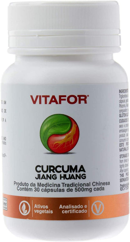 Curcuma Jiang Huang, 60 Cápsulas, Vitafor
