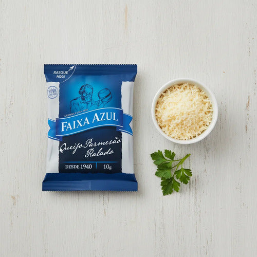 Queijo Ralado Parmesão Faixa Azul 50 Sachês 10g
