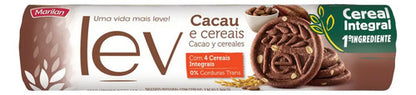 Biscoito Integral Cacau E Cereais Marilan Lev Pacote 150g