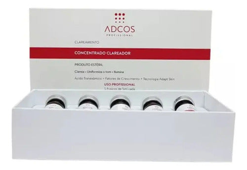 Concentrado Estéril Clareador Adcos 5 ampolas de 5ml cada