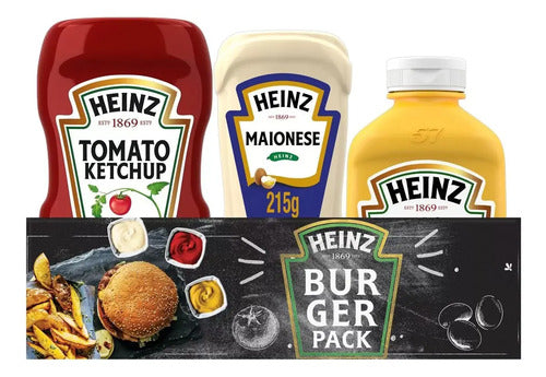 Kit Tradicional Ketchup 397g Maionese 215g E Mostarda 255g Heinz