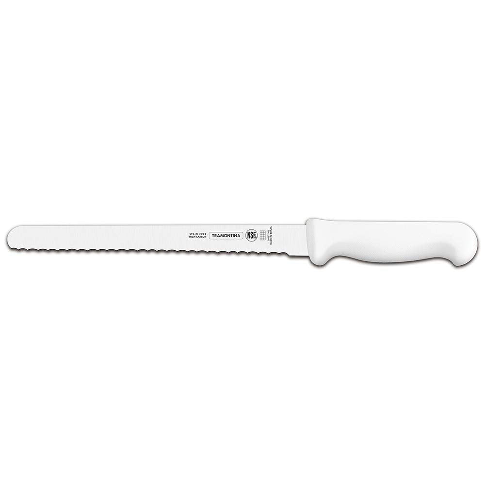 Faca Fiambres Inox 10 Profissional, Tramontina, Profissional 24627180, Branco