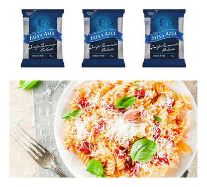 Queijo Ralado Parmesão Faixa Azul 50 Sachês 10g