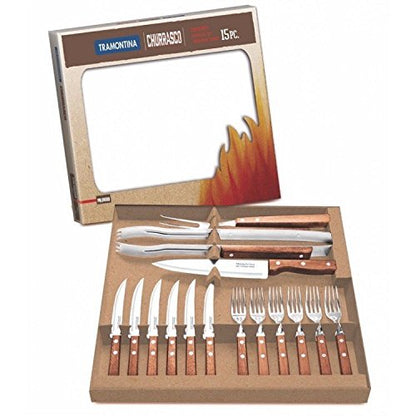 Kit para Churrasco 15 Peças Tramontina Natural