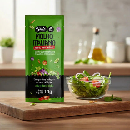 Molho Italiano Em Sache 10gr Grilo Para Salada  Cx - 50 Un