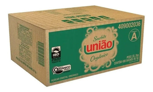 Açúcar Cristal Orgânico União Sache 400x5g