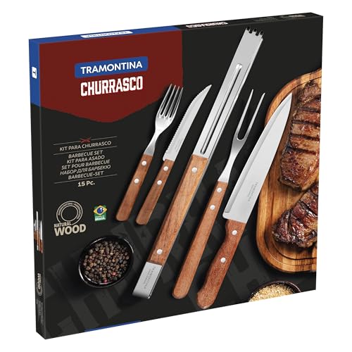 Kit para Churrasco 15 Peças Tramontina Natural