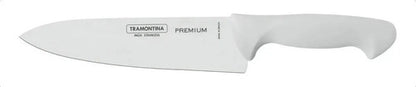 Faca Inox Açougueiro Cabo Branco 8'' Chef Premium Tramontina