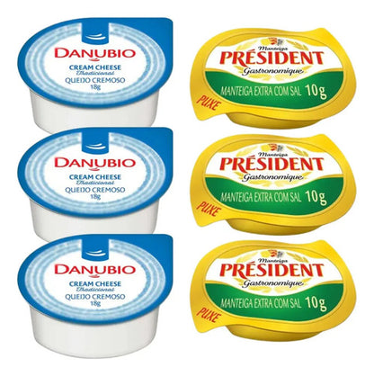 Kit Cream Cheese Danubio + Manteiga Sache 20 Un De Cada
