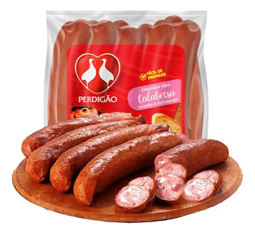 Linguiça Tipo Calabresa Cozida e Defumada Pacote com 2,5kg