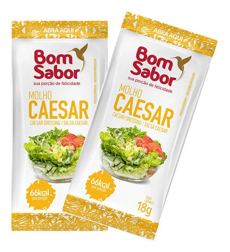 Molho Caesar  Sache 10g Bom Sabor Caixa Com 200 Unidades