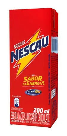 Bebida Láctea Uht Chocolate Nescau Caixa 200ml - Caixa 27 Un