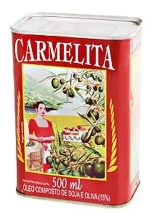 Oleo Composto Oliva Soja Carmelita 500ml Kit com 10 Unidades