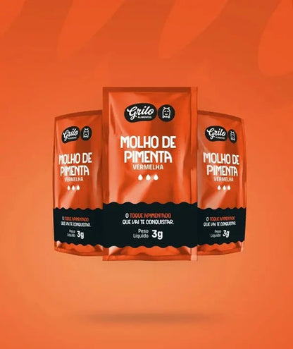 Molho De Pimenta Sache 0.3 Ml Grilo Caixa 50 Un Food Service