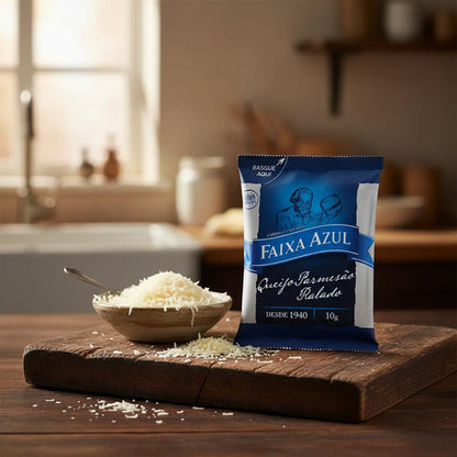 Queijo Ralado Parmesão Faixa Azul 50 Sachês 10g