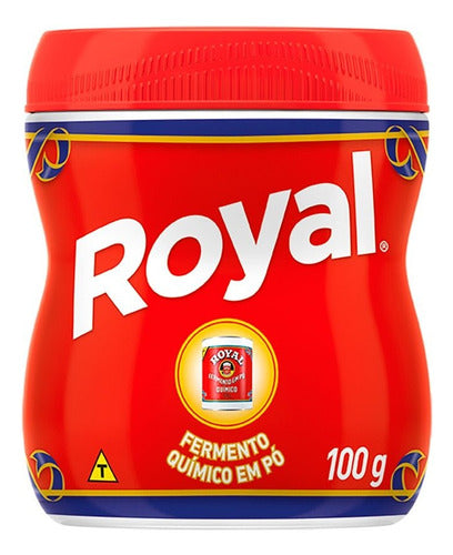 Fermento Quimico Pó Royal Frasco 100g Kit Pack 03 Frascos