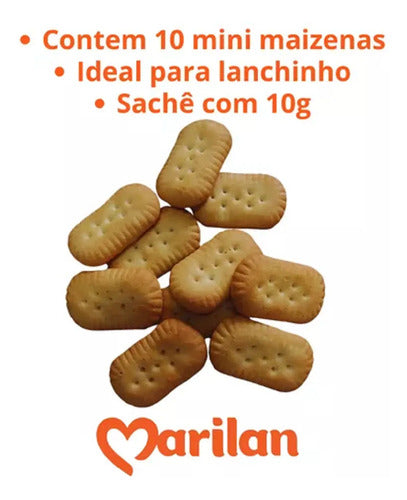 Biscoito Maizena Marilan  Mini Sache 10g - 50 Unidades
