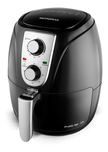 Fritadeira Sem Óleo Air Fryer 3,2L, Mondial, Preto/inox, 1500W, 110V - AF-34