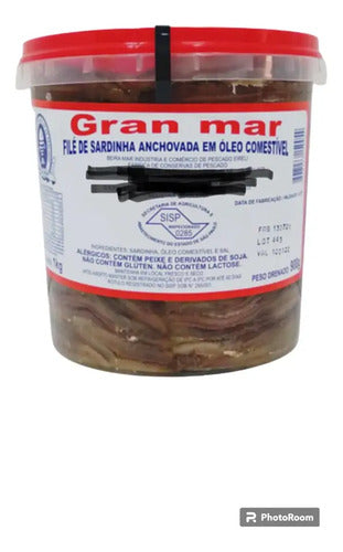 Filé De Sardinha Anchovada Ribamar Balde 1kg
