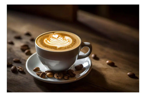 Café Instantâneo Cappuccino Descafeinado Bom Sabor Baunilha