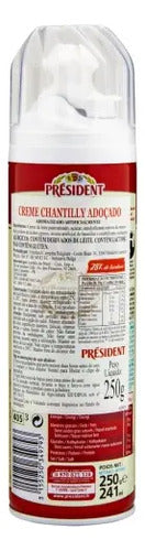 Creme Chantilly Spray Président Baunilha Frasco 250g