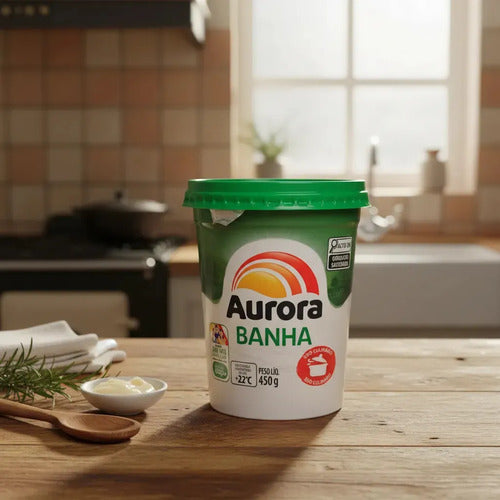 Banha Suína Aurora Pote 450g
