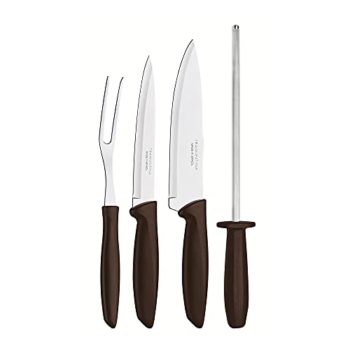 Kit Churrasco Inox 4pc Plenus Mar Tramontina Marron