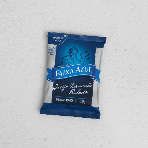 Faixa Azul Queijo Parmesão Ralado Sache 100 Unidades De 10g