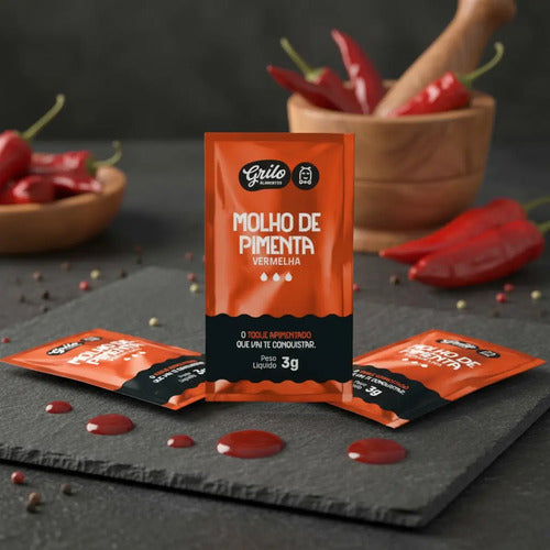 Sache Azeite+molho Pimenta+ Sal + Vinagre Grilo 25 Un Cada