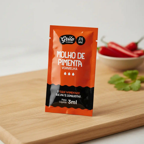 Molho  Pimenta Sache 0.3 Ml Grilo Caixa 200 Un Food Service