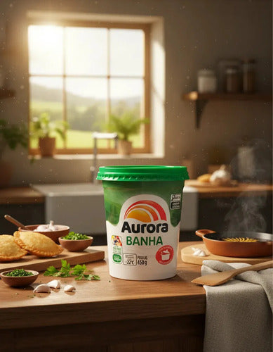 Banha Suína Aurora Pote 450g