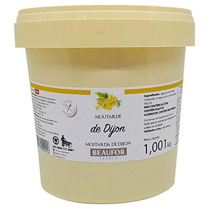 Mostarda Dijon Francesa Beaufor Balde 1 kg