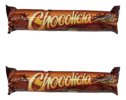 Biscoito Recheado Chocolicia Kit Com 2 Pacotes De 132g