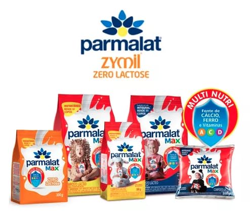 Leite em Pó Zero Lactose 300g Parmalat Max Multi Nutri